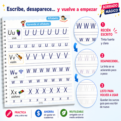 Kit x 4 libros Magicos de Caligrafia