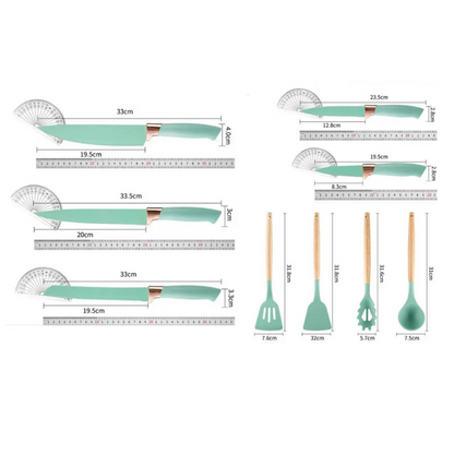 Set De Utensilios De Cocina 19 Piezas