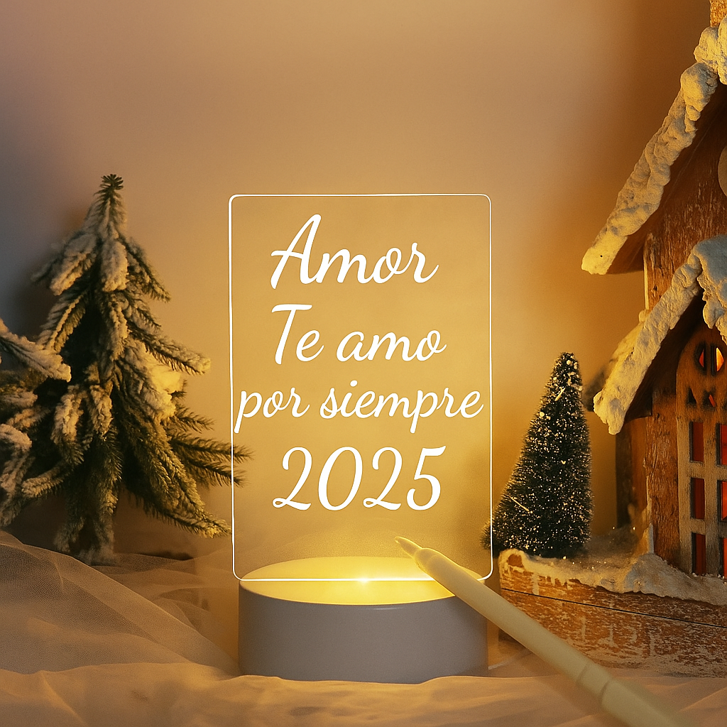 Lámpara LED con Panel de Escritura