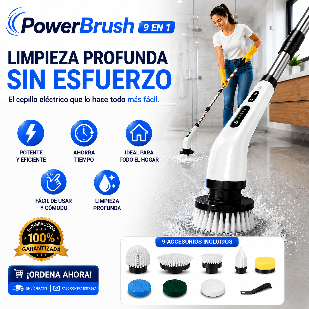 PowerBrush 9 en 1  - Simplifica la limpieza del hogar.