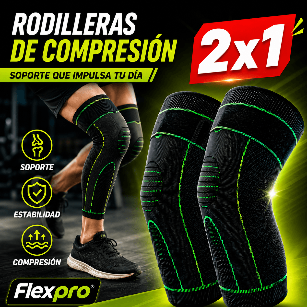 FleXPro — Compresión y estabilidad, soporte en cada paso
