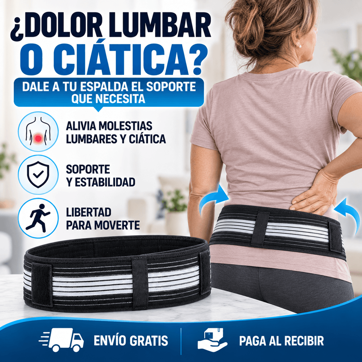 FlexiBack - Soporte lumbar cómodo y ajustable