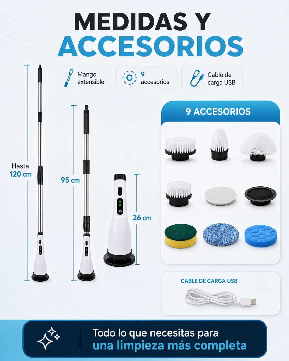 PowerBrush 9 en 1  - Simplifica la limpieza del hogar.