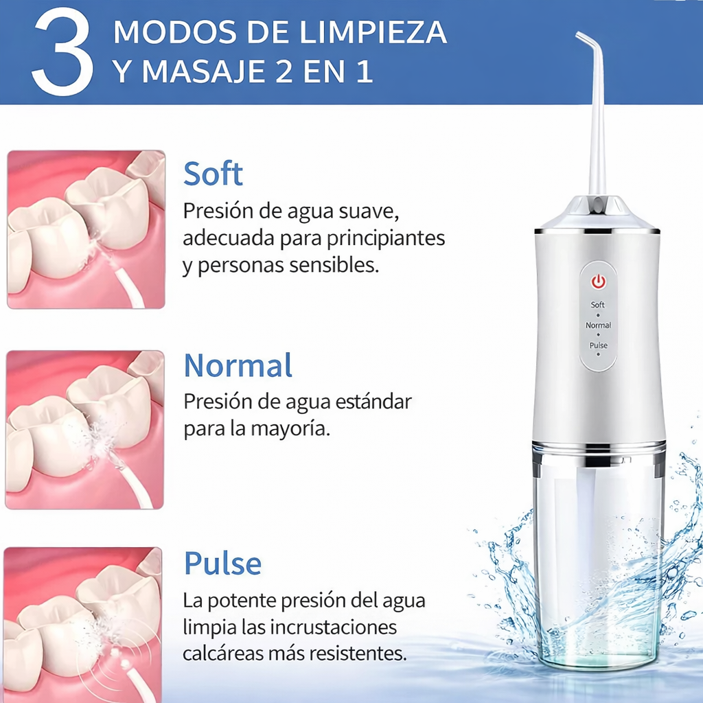 HIDRODENT™ - IRRIGADOR BUCAL  LIMPIEZA PROFUNDA