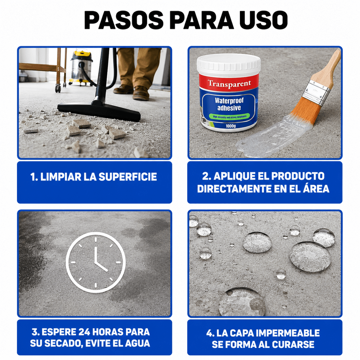 Sellador Impermeable transparente 1KG