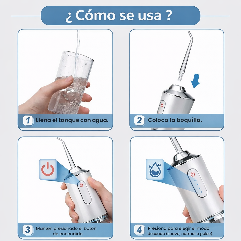 HIDRODENT™ - IRRIGADOR BUCAL  LIMPIEZA PROFUNDA