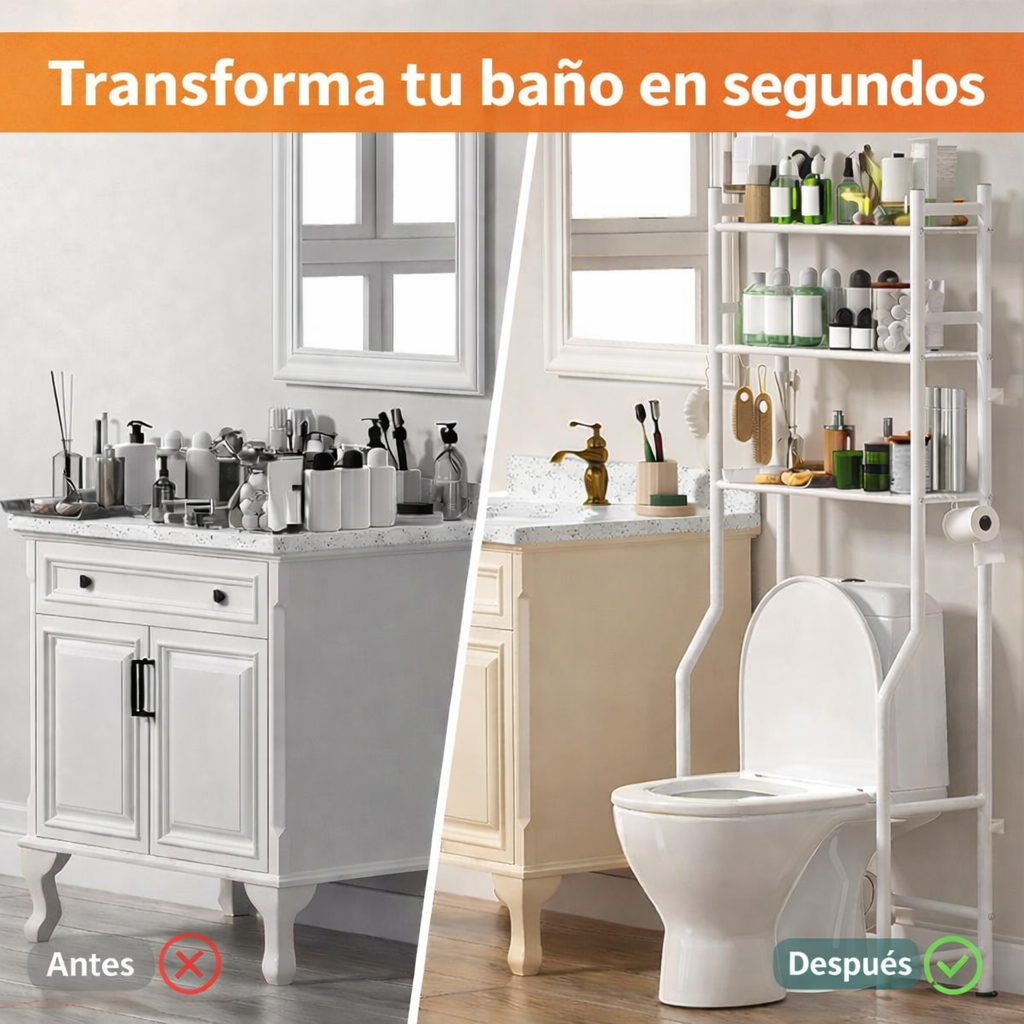 RackUp Baño - Más espacio donde no lo tenías