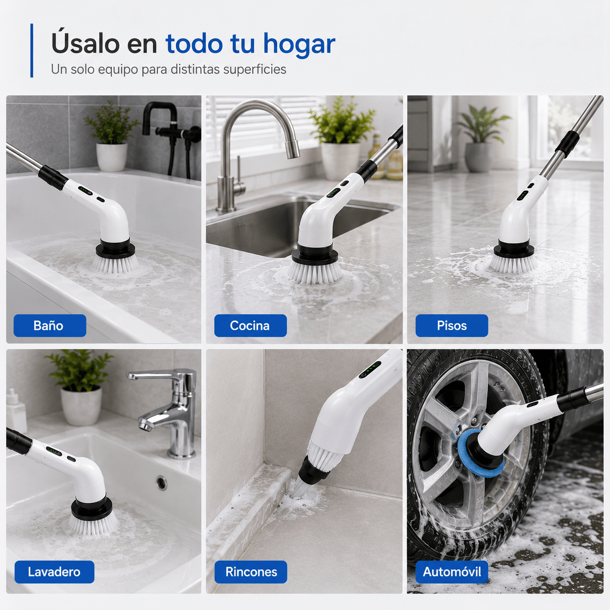 PowerBrush 9 en 1  - Simplifica la limpieza del hogar.