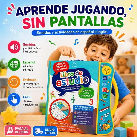 Libro Educativo Interactivo con Sonido | Descubre y Aprende Jugando