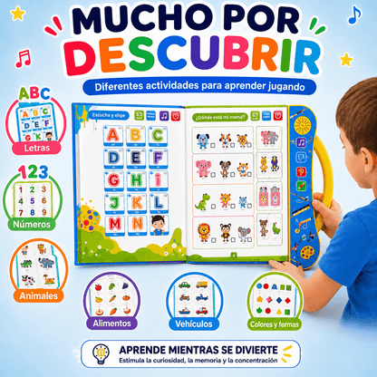 Libro Educativo Interactivo con Sonido | Descubre y Aprende Jugando