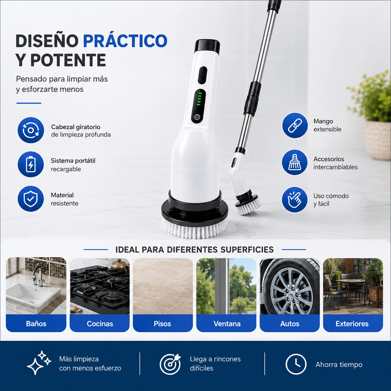 PowerBrush 9 en 1  - Simplifica la limpieza del hogar.