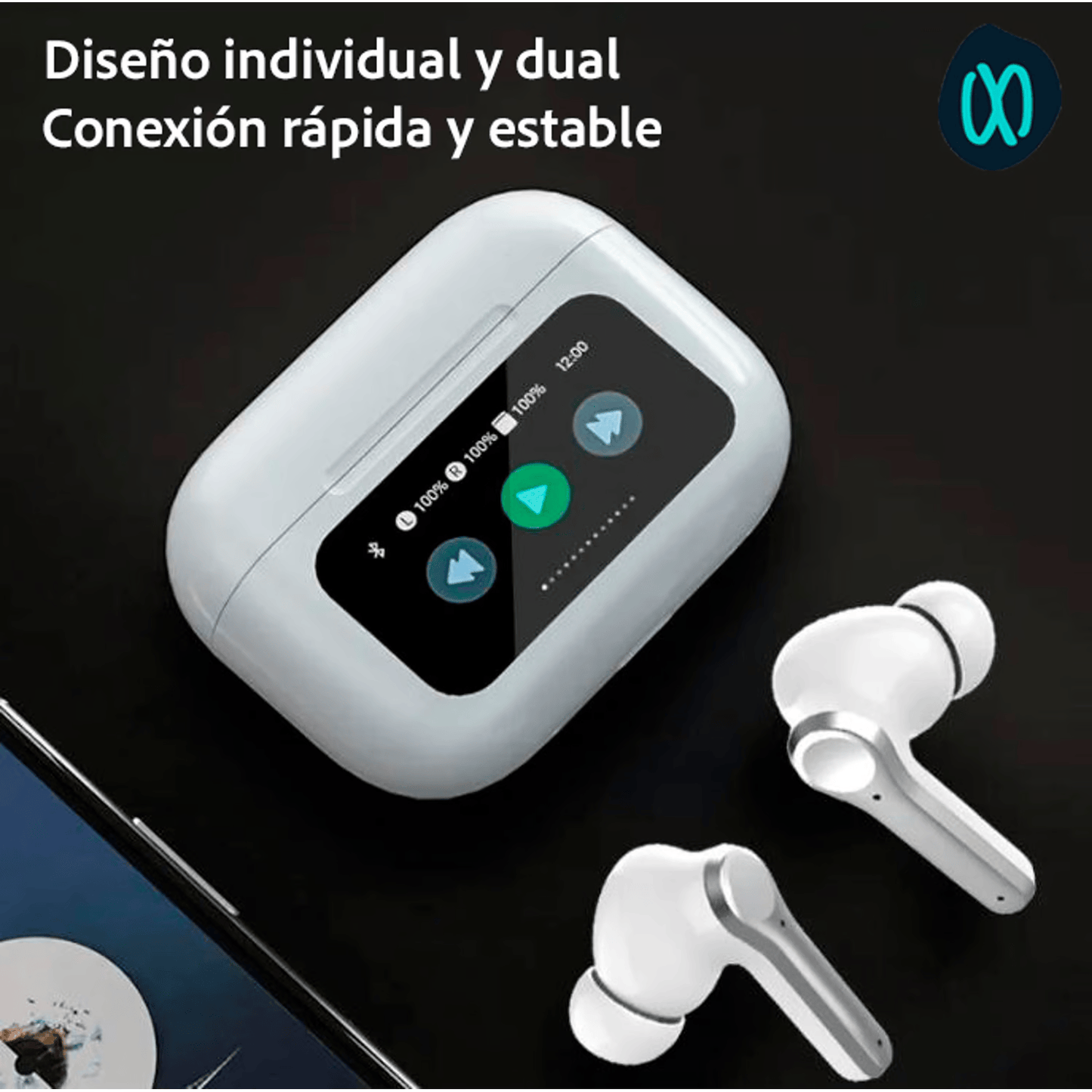 Audifonos Pro Bluetooth Pantalla Tactil