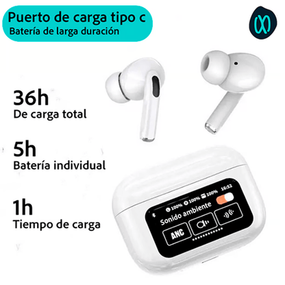 Audifonos Pro Bluetooth Pantalla Tactil